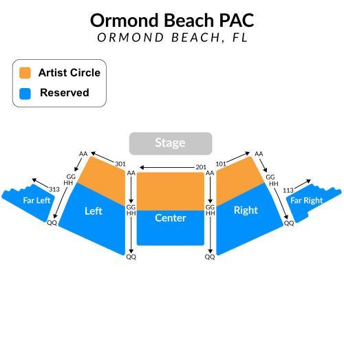 Ormond Beach Performing Arts Center Seating Chart